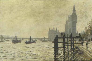 Claude Monet The Thames Below Westminster Norge oil painting art